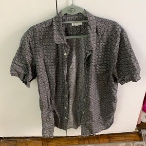 Men’s short sleeve button down shirt